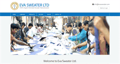 Desktop Screenshot of evasweater.com